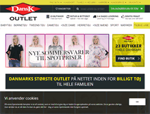 Tablet Screenshot of danskoutlet.dk